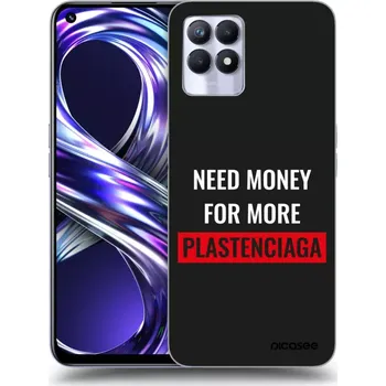 Pouzdro na mobilní telefon Picasee silikonový průhledný obal pro Realme 8i - More PLASTENCIAGA