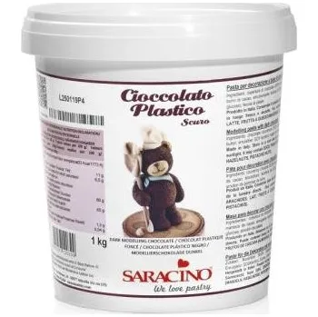 Čokoláda Modelovací čokoláda Saracino tmavá 1 kg