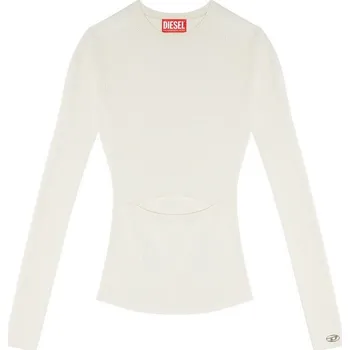 Diesel dámské triko s dlouhým rukávem Diesel krémová 3491147