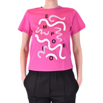 Pánské oblečení Růžové triko Emporio Armani Emporio Armani černá | fuchsiová 3491642