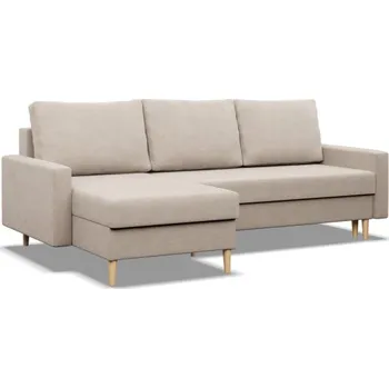 Sedací souprava Rohová rozkládací sedačka BLANK Elegant béžová