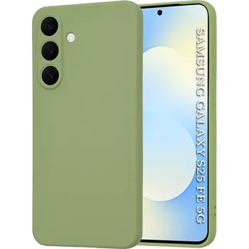 Pouzdro na mobilní telefon Kryt Samsung Galaxy S25 FE Techsuit SoftFlex - matcha