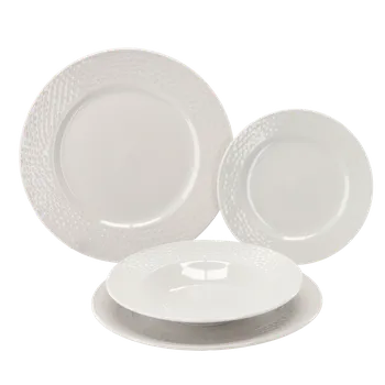 Kempingové nádobí Pro-Tech shop Jídelní souprava 18ks, bílá 62369&nbsp;BIM1359