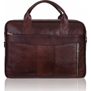 TIZANO taška na notebook pravá kůže, bez vzoru