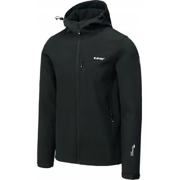Pánská softshellová bunda Pánský Softshell HI-TEC CAEN Bunda s kapucí Voděodolná Membrána 8000 XXL