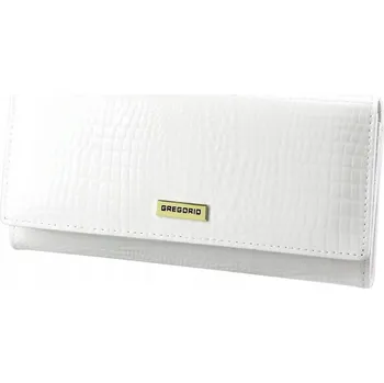 Gregorio peněženka z pravé kůže bílá - dámská