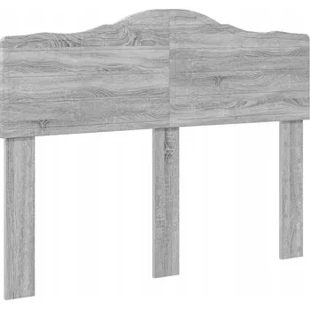 Čelo postele s čelo Betonově šedá 120 cm Kompozitní dřevo