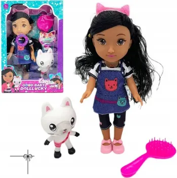 Panenka PANENKA GABI KOČIČKA KOČIČÍ DOMEČEK KRÁSNÁ PANENKA DÁREK PRO HOLČIČKU