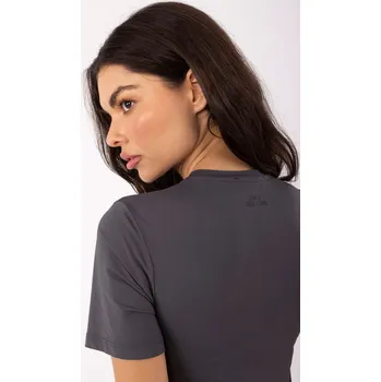 Dámská halenka Grafitová halenka s krátkým rukávem Sublevel černá 3488497