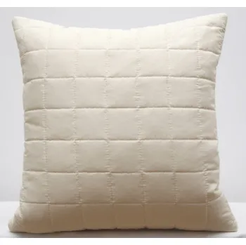 Povlak na dekorativní polštářek Dekorativní prošívaný povlak na polštář v krémové barvě 40x40 cm