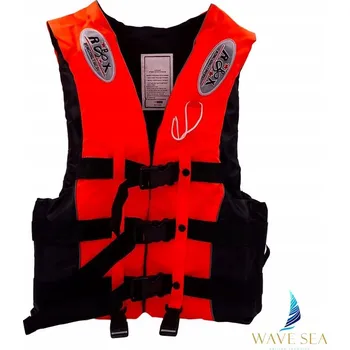 Plovací vesta Záchranná vesta kapok XL červená pro dospělé, na paddleboard (SUP), rybářská