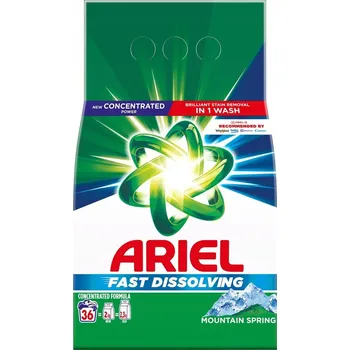 Prací prostředek Prací prášek Ariel 1,98 kg na 36 praní - horský vánek
