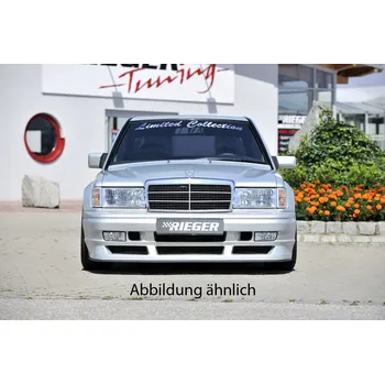 Nárazník Rieger přední nárazník pro Mercedes 190 W201 sedan, GFK (laminát), pro vozy s kapotou SEC, s výřezem pro mlhová světla