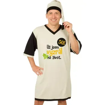 Pánská noční košile - 50 - šedá