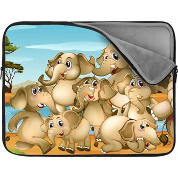 pouzdro na notebook Sablio Obal na notebook Sloni - 13"