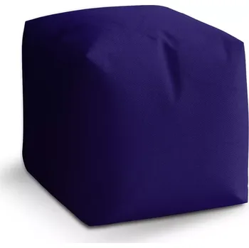 Taburet Sablio Taburet Cube Fialová: 40x40x40 cm