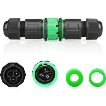 Elektroinstalační krabice Interlook Hermetická kabelová spojka IP68 | samosvorná svorka + rychlospojka 3pin 450 V 24 A pro kabely 4–11 mm | M684-E