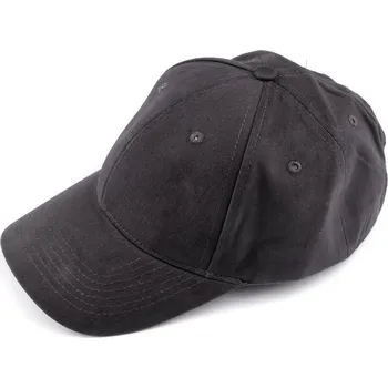 Kšiltovka Bavlněná kšiltovka unisex vhodná k dozdobení, velké, 5 šedá tmavá