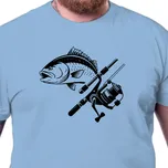 Tričko Rybáři | Tričko s rybou a prutem