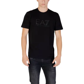 Pánské oblečení Černé triko EA7 s krátkým rukávem EA7 černá 3491178