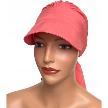 Dámské oblečení Eva Design turban z viskózy oranžový univerzální velikost