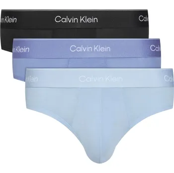 Slipy Calvin Klein pánské slipy Calvin Klein černá | modrá | světle modrá 3491088