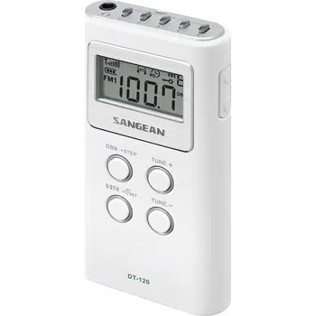 Autorádio Kapesní tranzistorové rádio Sangean DT120W BLANCO Přenosné Bílá