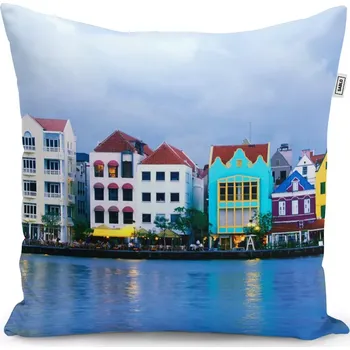 Polštář Sablio Polštář Domky u moře - 50x50 cm