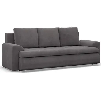 Sedací souprava Třímístná rozkládací sedačka FORESTA tmavě šedá