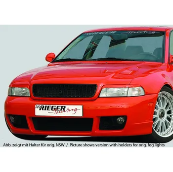 Nárazník Rieger přední nárazník pro Audi A4 B5 avant, sedan, plast ABS bez povrchové úpravy, bez držáků originálních mlhových světel