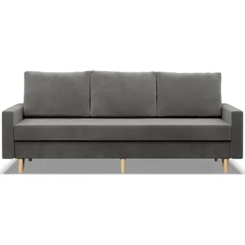 Sedací souprava Třímístná rozkládací sedačka BLANK Elegant světle šedá