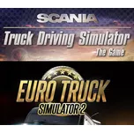Euro Truck Simulator 2 + Scania Truck Driving Simulator Bundle
