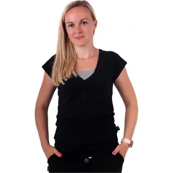 Kojící tričko LEA, krátký rukáv, černá S/M