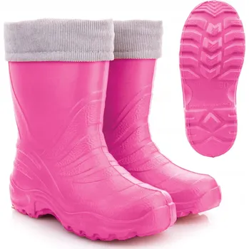 Dívčí holínky Holínky pro děti dětské gumáky zateplené lehké pěnové 26/27