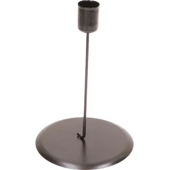 Svícen Svícen Černý Matný, Ø2,1 cm + V15 cm