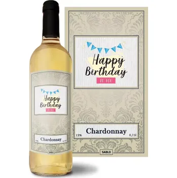 Víno Sablio Bílé víno Happy Birthday to you : 0,75 l