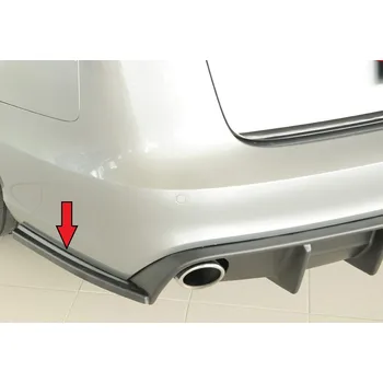 Nárazník Rieger spoiler pod zadní nárazník na levé straně pro Audi A6 4G, C7 sedan r.v. 11/10-08/14, plast ABS bez povrchové úpravy