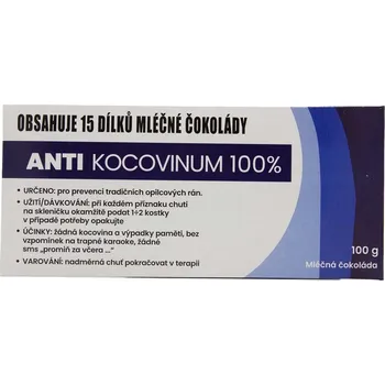 Cukrovinka Dárková mléčná čokoláda 100 g - Anti Kocovinum
