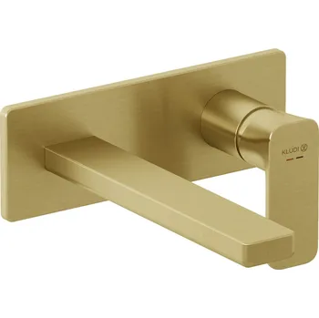 Vodovodní baterie Kludi Renon umyvadlová baterie pod omítku zlatá 42244N075