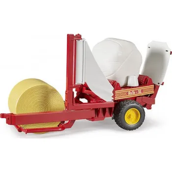 Hračka BRUDER Obalovač balíků + černý a žlutý balík