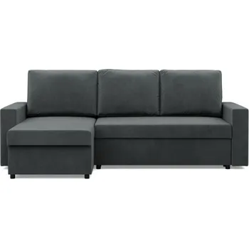 Sedací souprava Rohová rozkládací sedačka NEO Kronos tmavě šedá