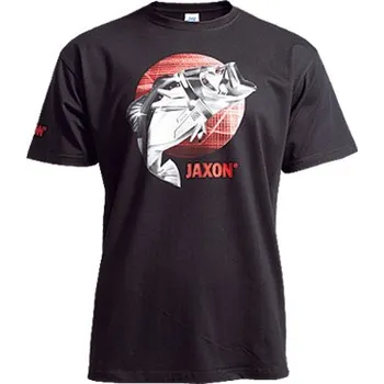 Pánské tričko Jaxon - Tričko černé ryba