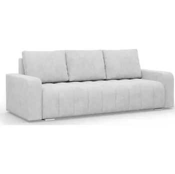 Sedací souprava Třímístná rozkládací sedačka ABRIELLE světle šedá