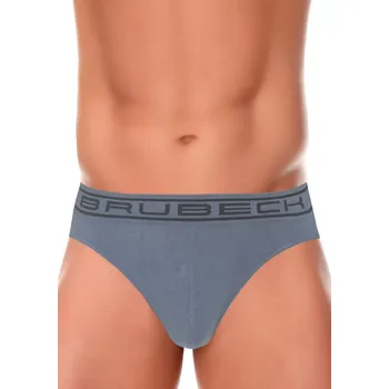 Slipy Pánské slipy BE00290M BRUBECK Barva/Velikost: světlý melír / XL/XXL