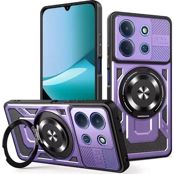 Pouzdro na mobilní telefon Kryt Xiaomi Redmi 15C 4G/5G, RuggedCam, purple