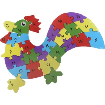 Puzzle Vzdělávací dřevěné puzzle-Kohout 2