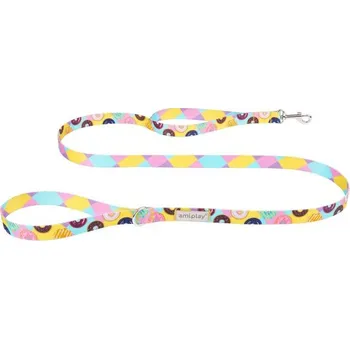 Vodítko pro psa Amiplay Vodítko BeHappy Donut 150 cm - M