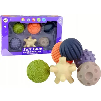 Obraz Sada Senzorických Míčků 6 kusů Barevné