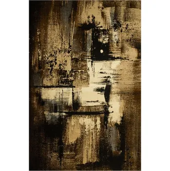 Koberec Koberec Super Rose 7657A abstraktní, hnědý / béžový / černý