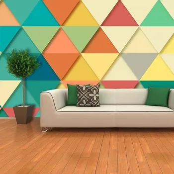 Tapeta Sablio Tapeta Trojúhelníky - 336x220 cm